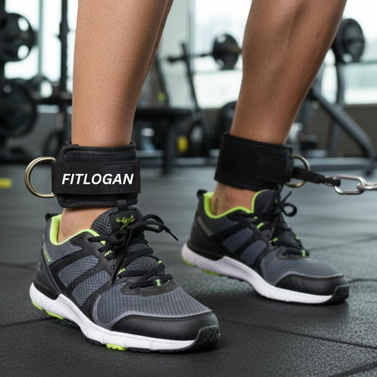 FITLOGAN | Ankle Strap |Premium Padded Ankle Straps for Cable Machines & Glute Workouts